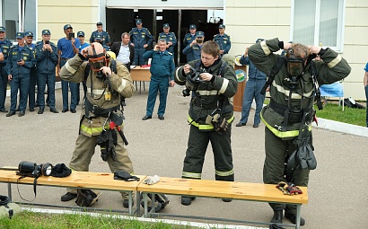 Соревнования среди пожарных 